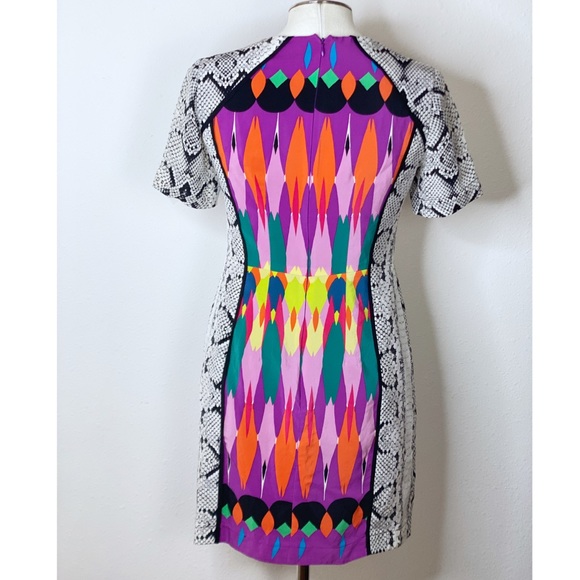 NANETTE LAPORE Geometric Snake Silk Sheath Dress - Picture 2 of 6